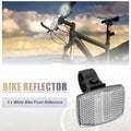 Bicycle Warning Reflector for Bike Helmet Mounting Rear White