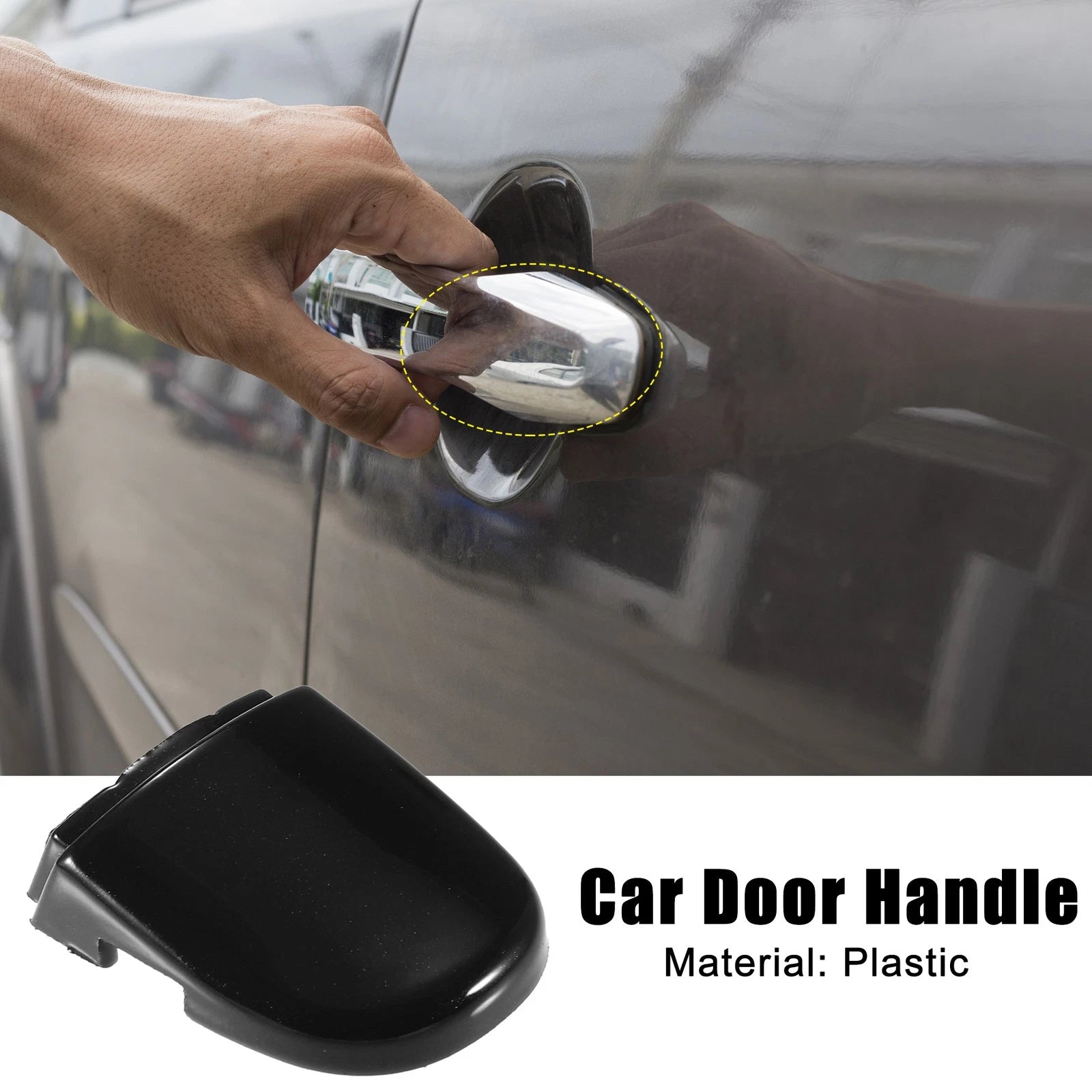 Exterior Door Handle Lock Cover Cap Front Left for Volkswagen Beetle (2012–2019)