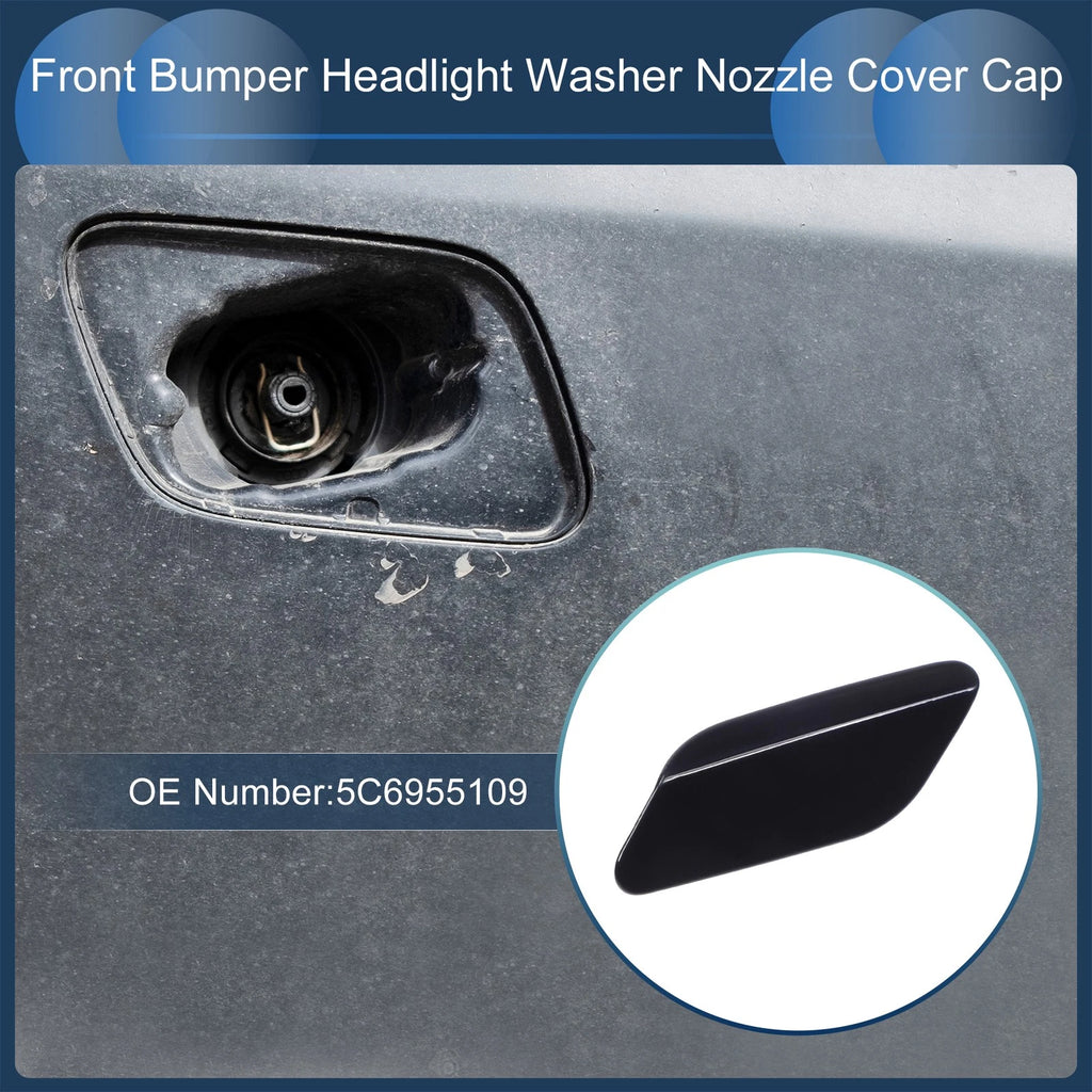 Front Left Washer Nozzle Cover Cap Replacement for Volkswagen Jetta A6 (2011–2014)