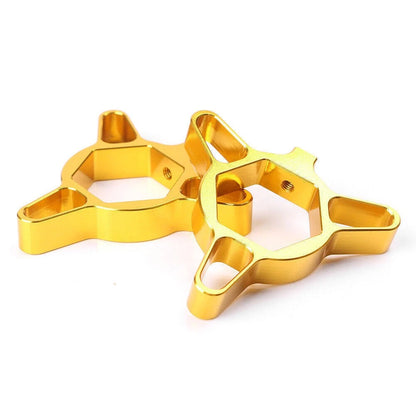 1 Pair CNC Suspension 22mm Fork Preload Adjusters Universal Aluminum Gold