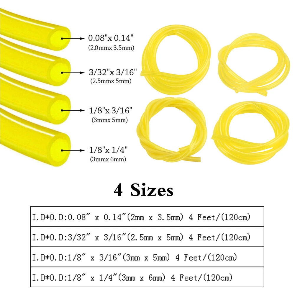 4 Feet Fuel Line Hose Tube for Poulan Craftsman Chainsaws (2 Cycle)