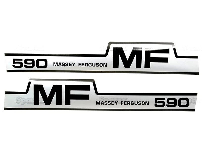 Bonnet Decal Set for Massey Ferguson 590