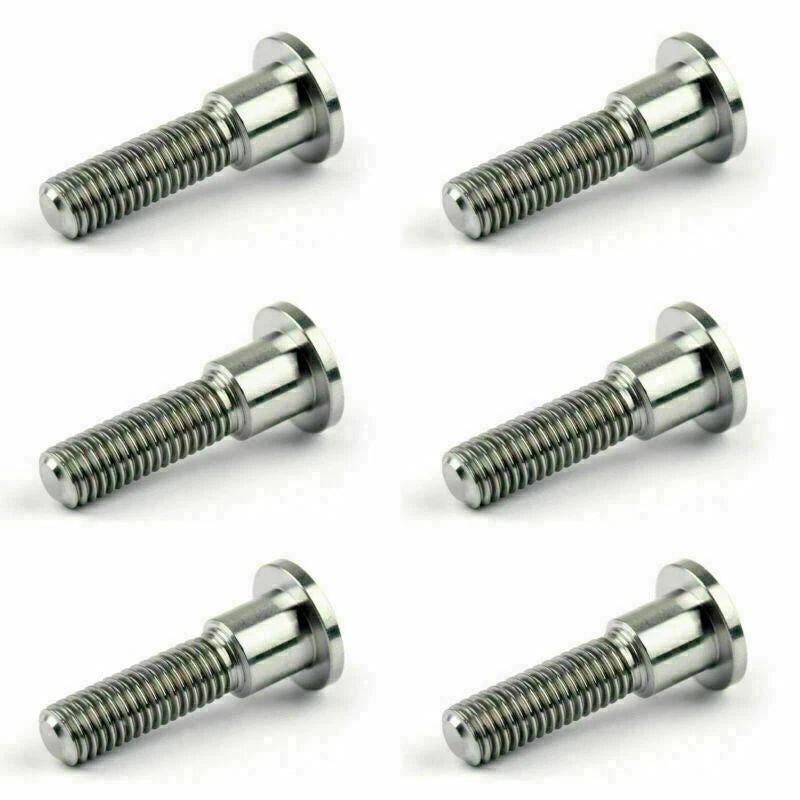 Set of 6 Titan-color M8 x 33mm Brake Rotor Bolts for Suzuki GSXR