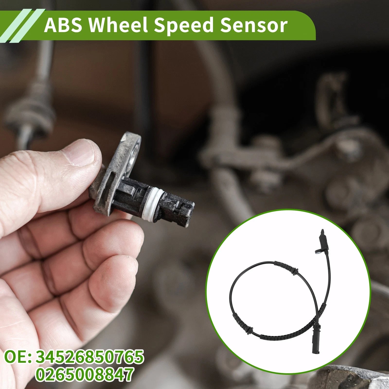ABS Wheel Speed Sensor Replacement for Mini Cooper Countryman (2011–2016)