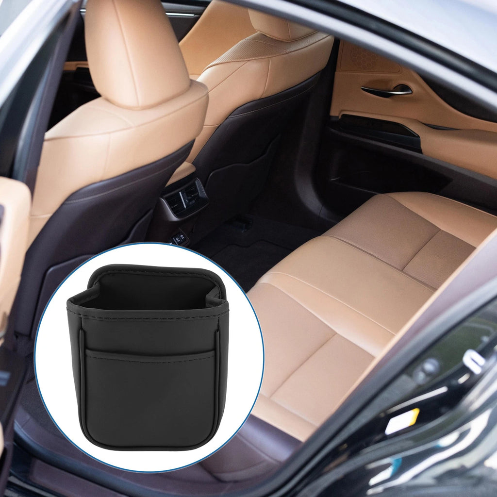 Auto Trash Can for Universal Fit (1 Pcs) - Portable Hanging Black Bin