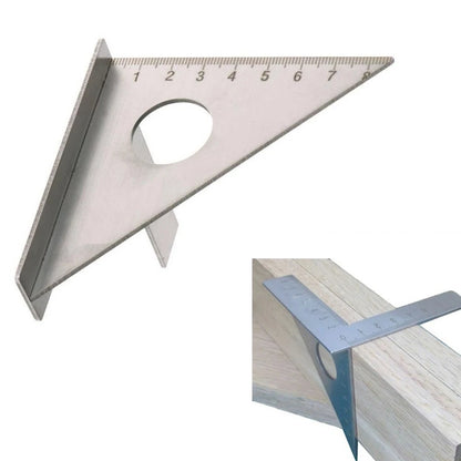 45 Degree Angle Multiscribe Triangle Ruler for Woodworking