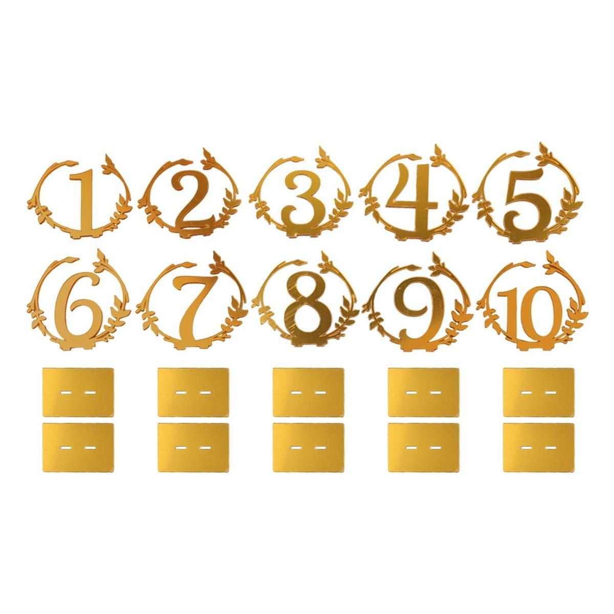 Elegant Modern Table Numbers for Wedding Reception