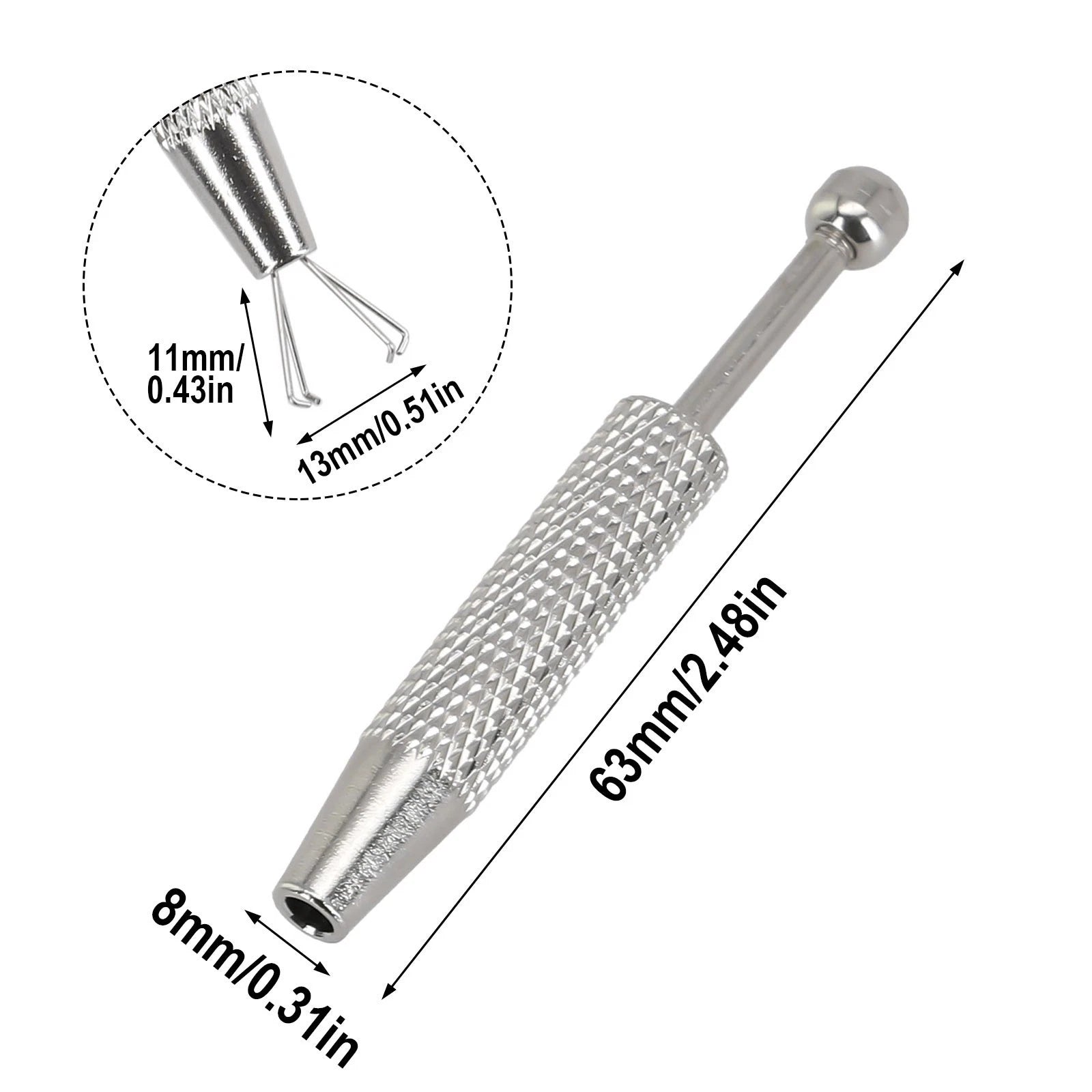 4 Jaw Diamond Claw Tweezers for Gem Piercing