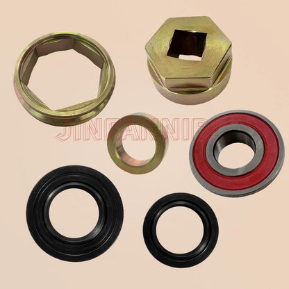 Steering Stem Bearing Seal Holder Nut Kit for Yamaha Banshee 350 (1987–2006)
