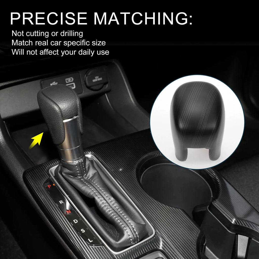 Shift Knob Decor Cover Replacement for Honda Civic (2022–2025) Black