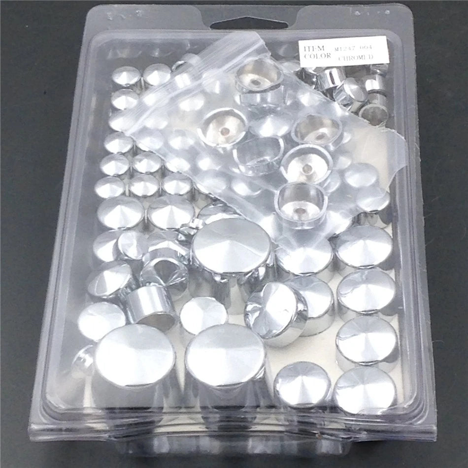 Chrome Bolt Toppers Caps for Harley Davidson Softail Twin Cam (2000–2006)