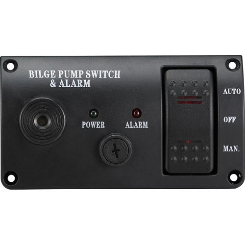 Bilge Pump Switch Panel for Auto/Off/Manual 12V with Alarm