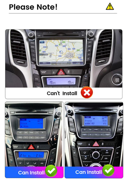 7'' Android Head Unit GPS Navigation for Hyundai I30/Elantra GT (2011–2017)