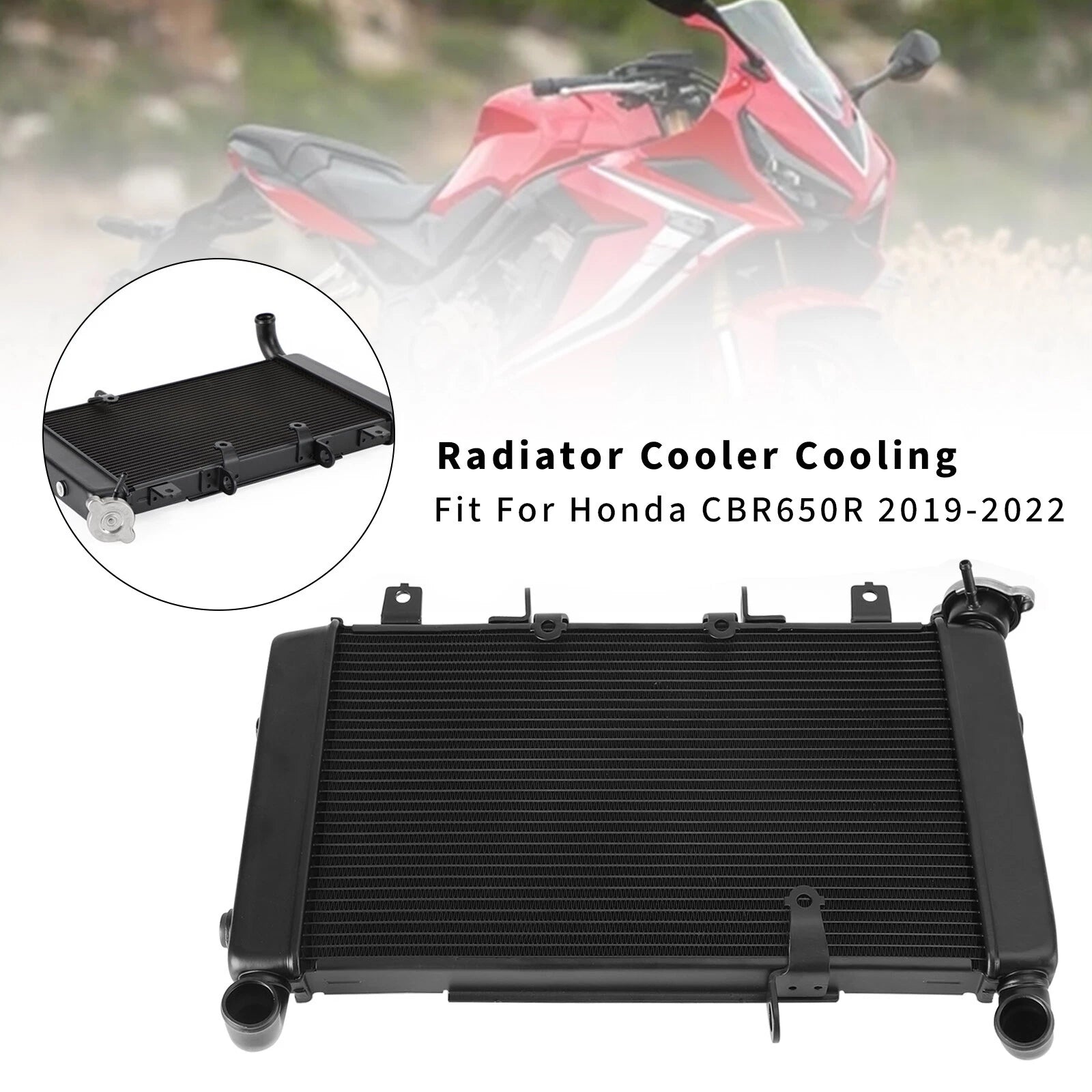 Aluminium Engine Radiator Cooler for Honda CBR650R (2018–2023) T9