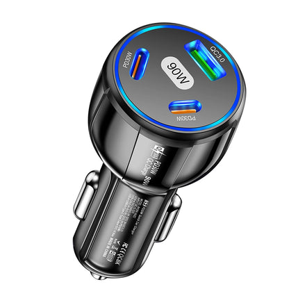 Multi Port Type C USB QC3.0 & PD 30W Fast Car Charger Adapter