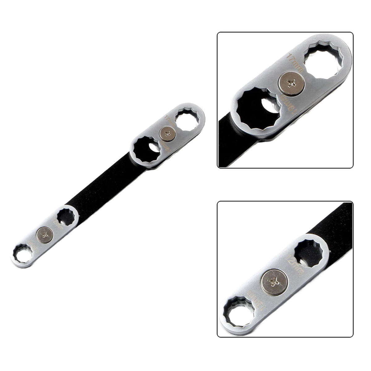 Multi Function Double Box Open End Wrench 8 Sizes with Rotating Head for Cars