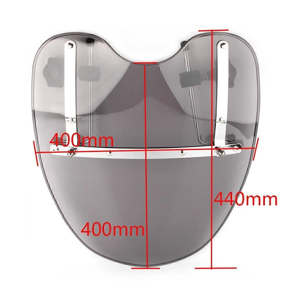 Front Windscreen for Suzuki Honda Kawasaki Yamaha Cruiser (Standard)