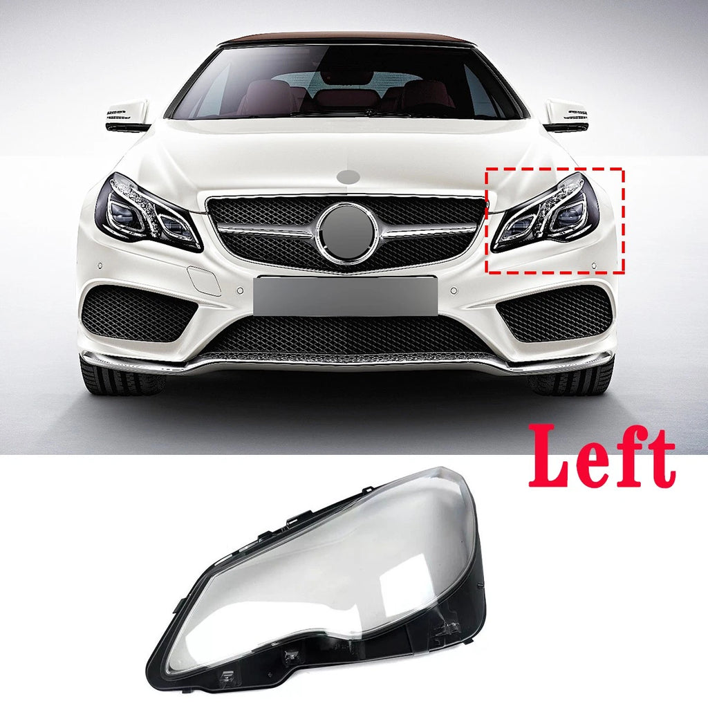 Left Headlight Lens for Mercedes Benz E-Class W207 C207 (2014–2016)