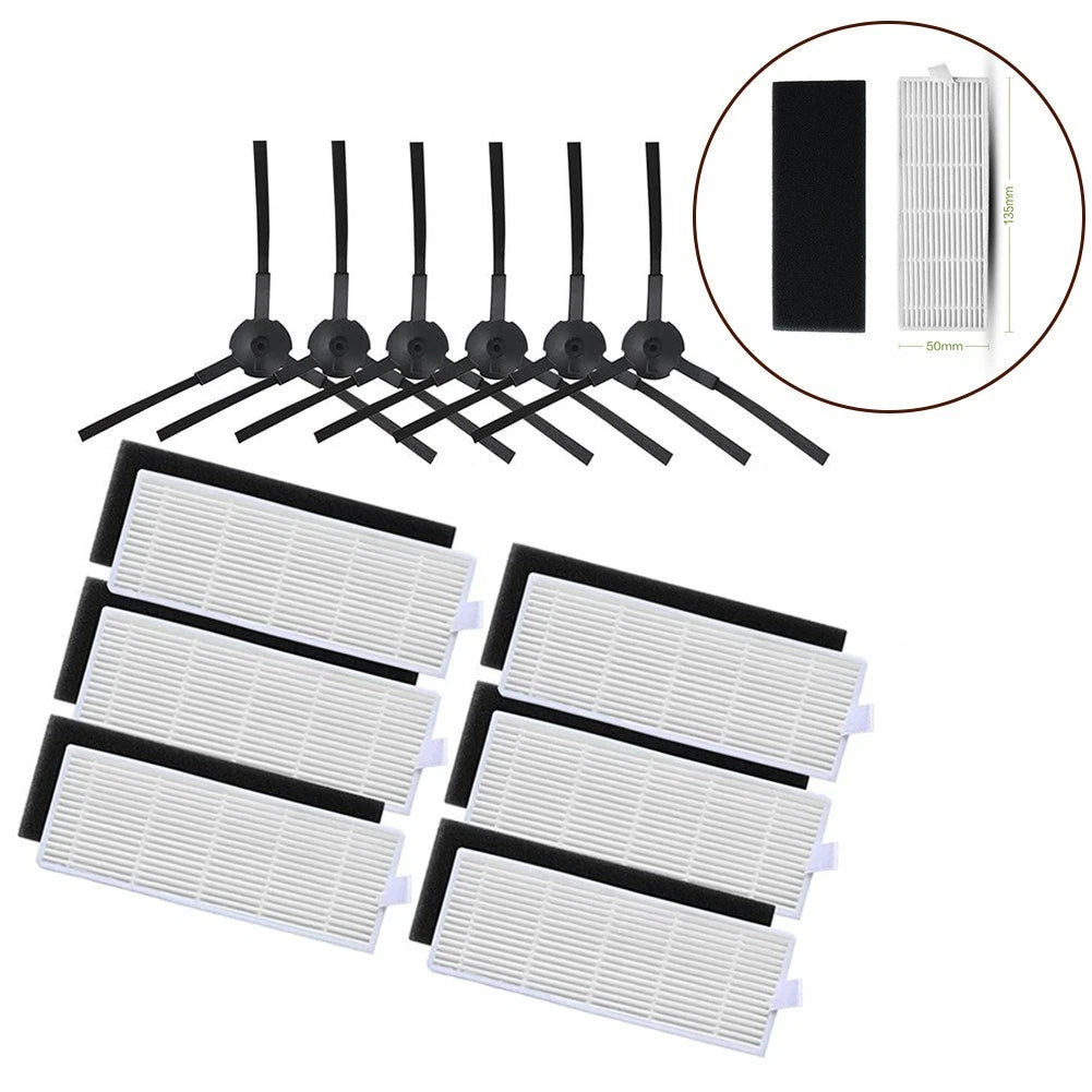 Side Brushes for Household Cleaning Tools (Package Includes Filter)