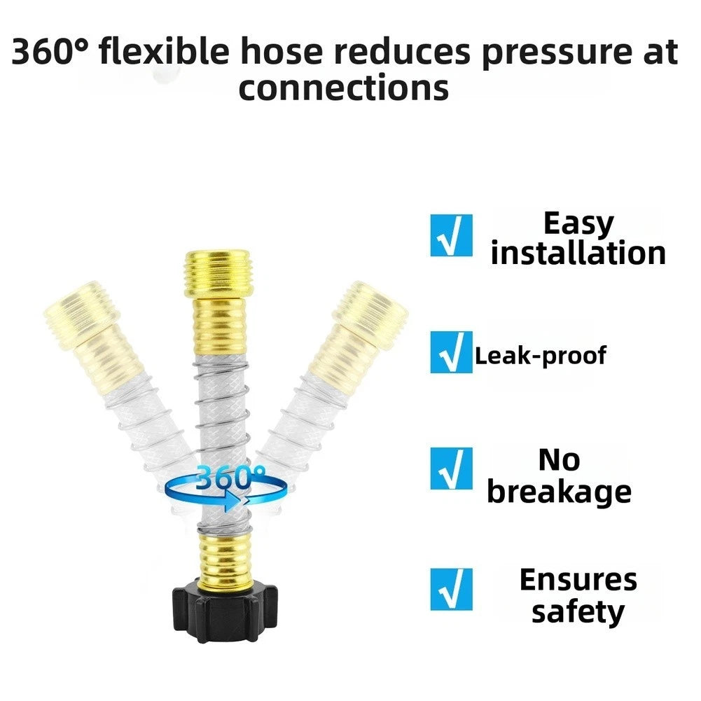 Water Filter Cartridge for RV Marine Applications (with Bendable Hose Protector)