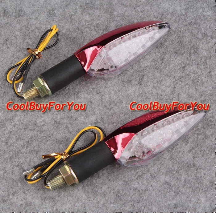 LED Turn Signal Light Bulbs for Universal Vehicles (Plastic, Red)