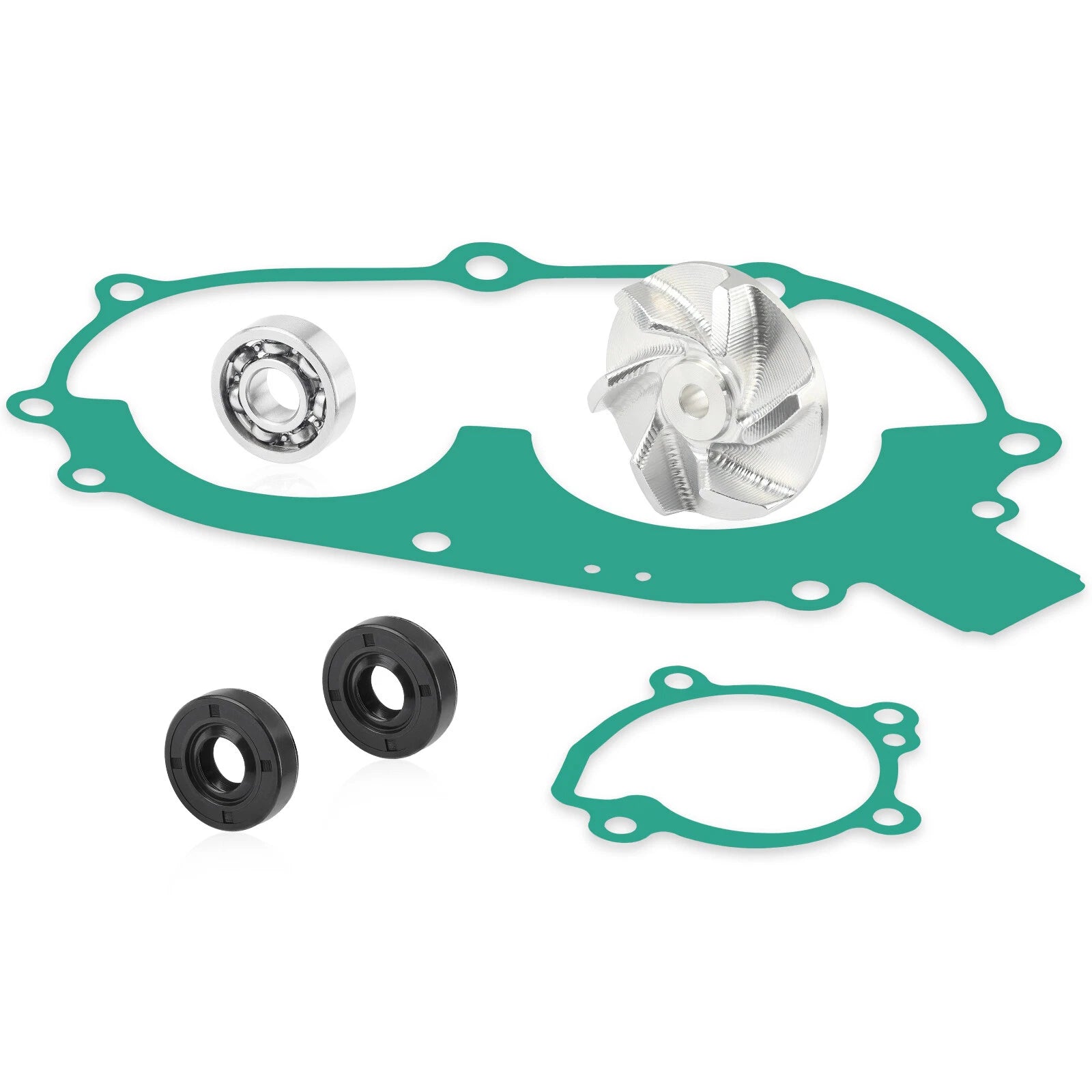Water Pump Impeller Bearing Seal Gaskets Kit for Polaris Sportsman 400 (1993–1996)