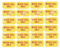 24Pcs Mixed Fuel Only Sticker for Gas Gasoline Oil Can Trimmer Lawn Yard