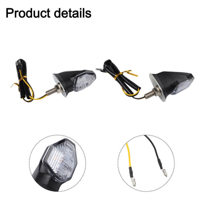 2X LED Amber Turn Signal Indicator Blinker Lights for Motorcycle