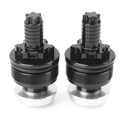 CNC preload adjusters fork bolts for Yamaha YZF-R25/R3 (2014–2023) BLACK