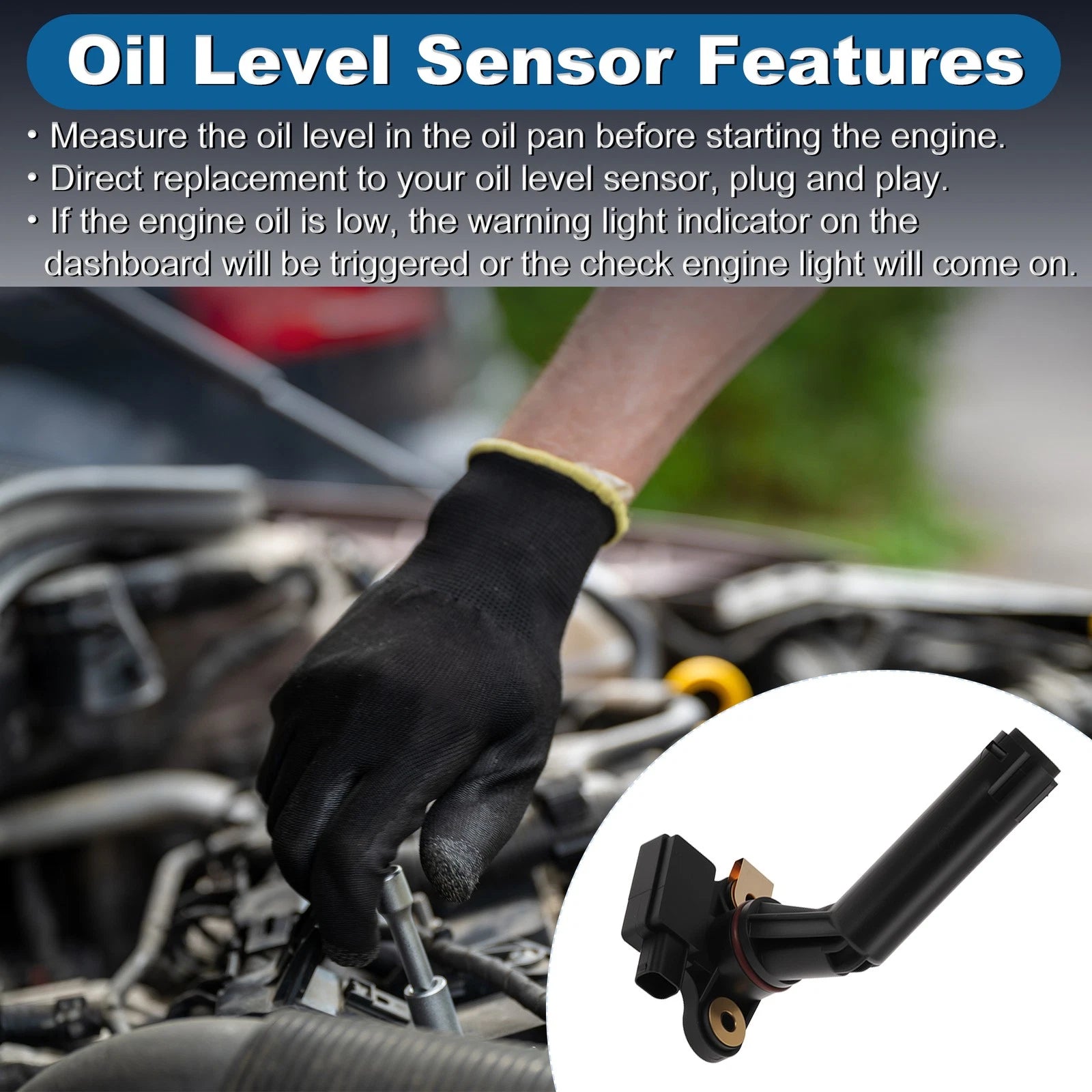 Engine Oil Level Sensor for Mercedes-Benz A-Class (1997–2004) A6409050000