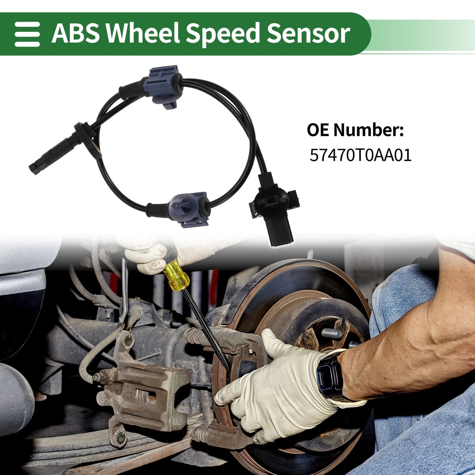 ABS Wheel Speed Sensor for Honda CR-V (2012–2016) - 57470T0AA01