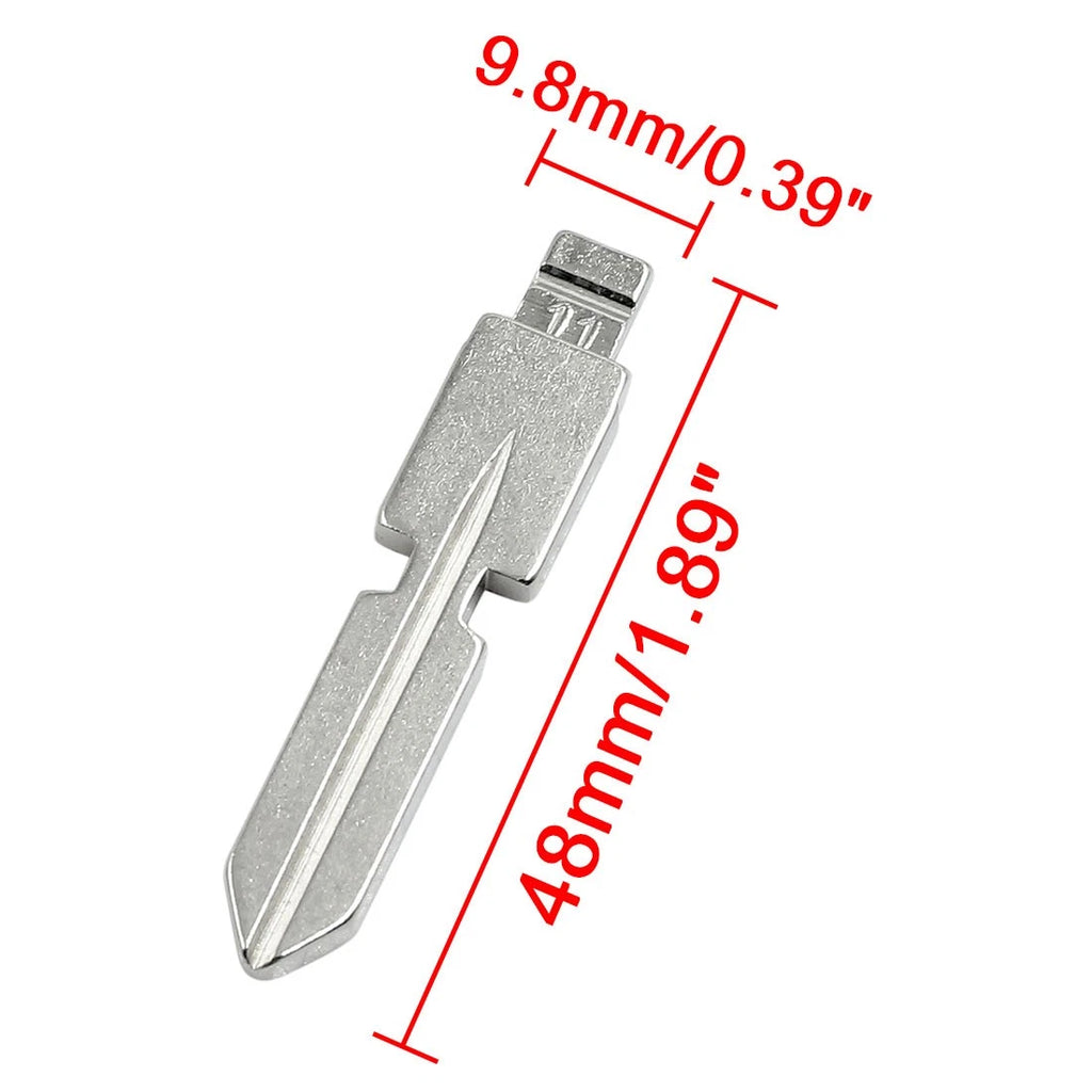 5pc Flip Remote Folding Key Blade Blank Replacement for Mercedes W140 (1991–1999)