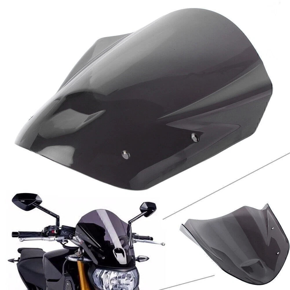 Front Windshield Windscreen w/ Bolts Bracket for Yamaha MT09 FZ09 (2013–2016)