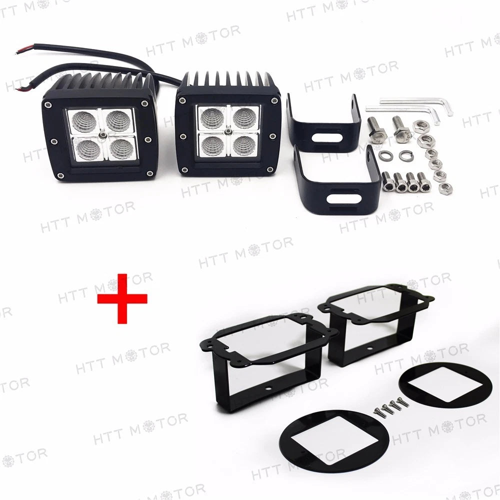 12W Cree LED Fog Lights for Jeep Wrangler JK (2007–2017)