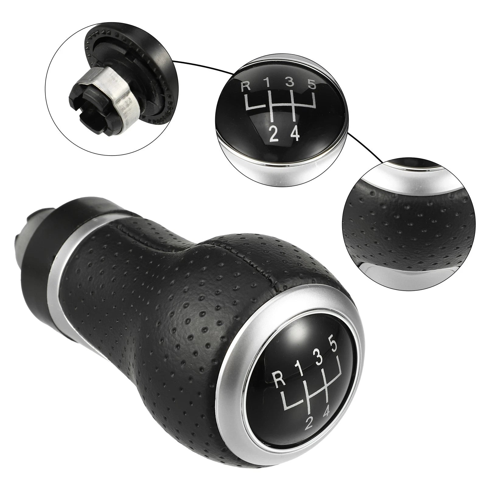 Gear Shift Knob Head Handle Replacement for Audi A3 (2003–2013) Black