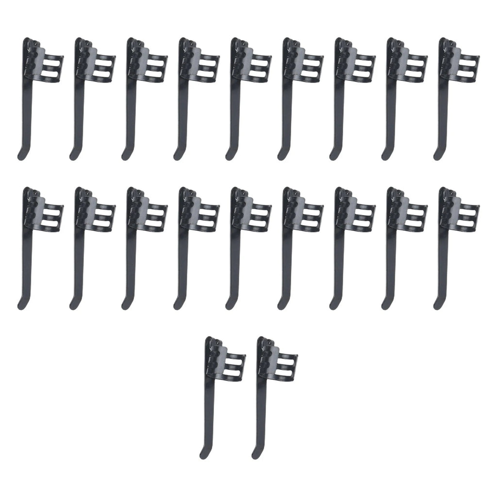 20 Pack Flashlight Pocket Clips for Pens (Rust Resistant Steel)