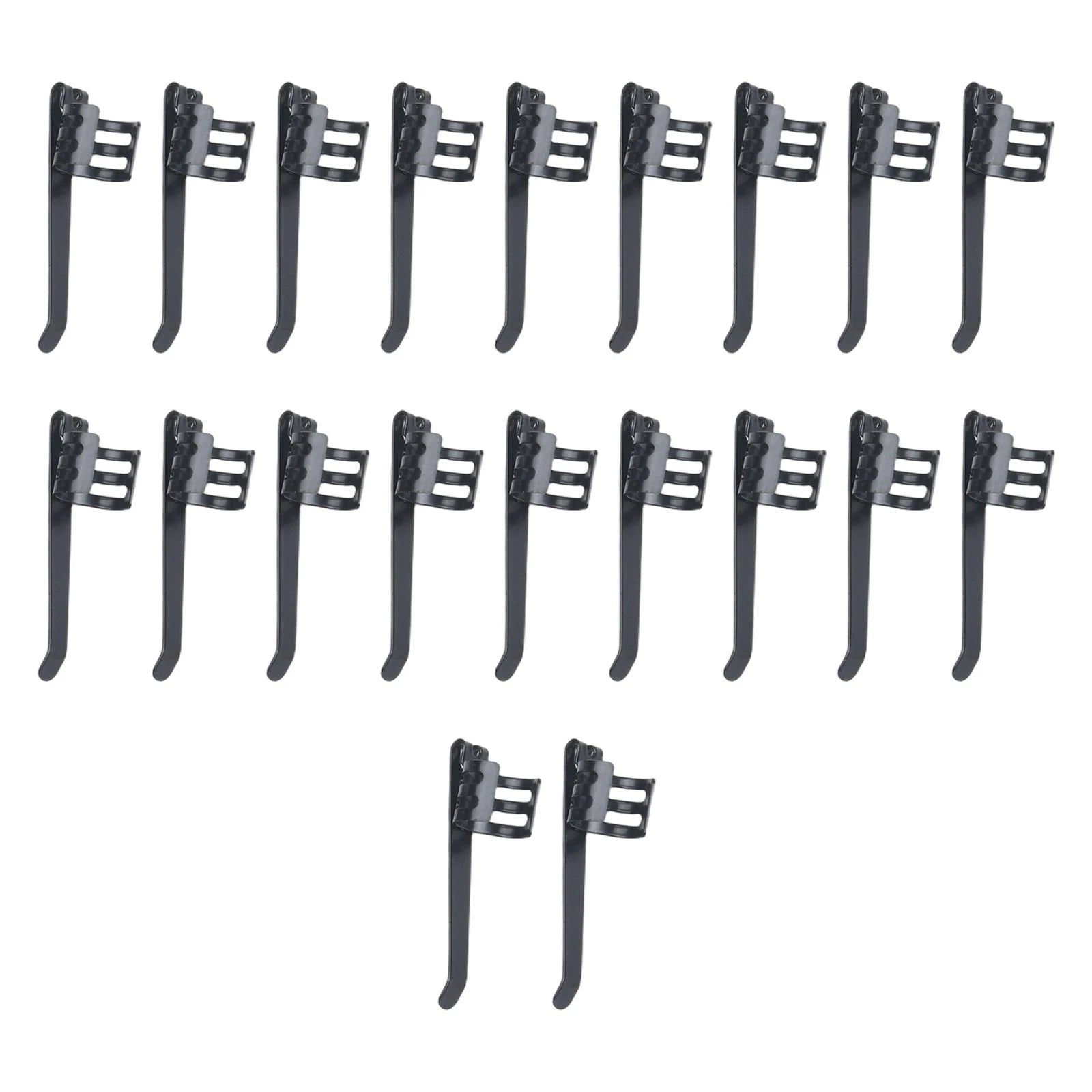 20 Pack Flashlight Pocket Clips for Pens (Rust Resistant Steel)
