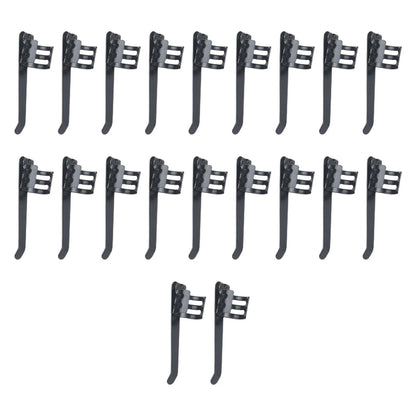 20 Pack Flashlight Pocket Clips for Pens (Rust Resistant Steel)