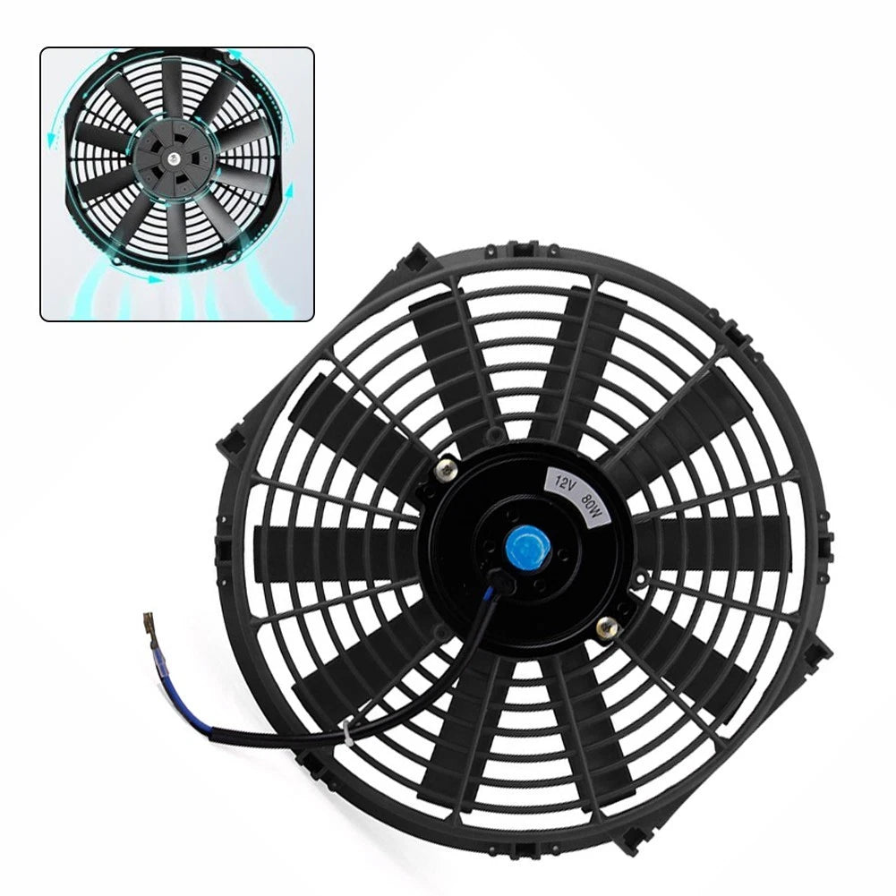 Radiator Cooling Fan for Vehicle with 10-Piece Mounting Kit