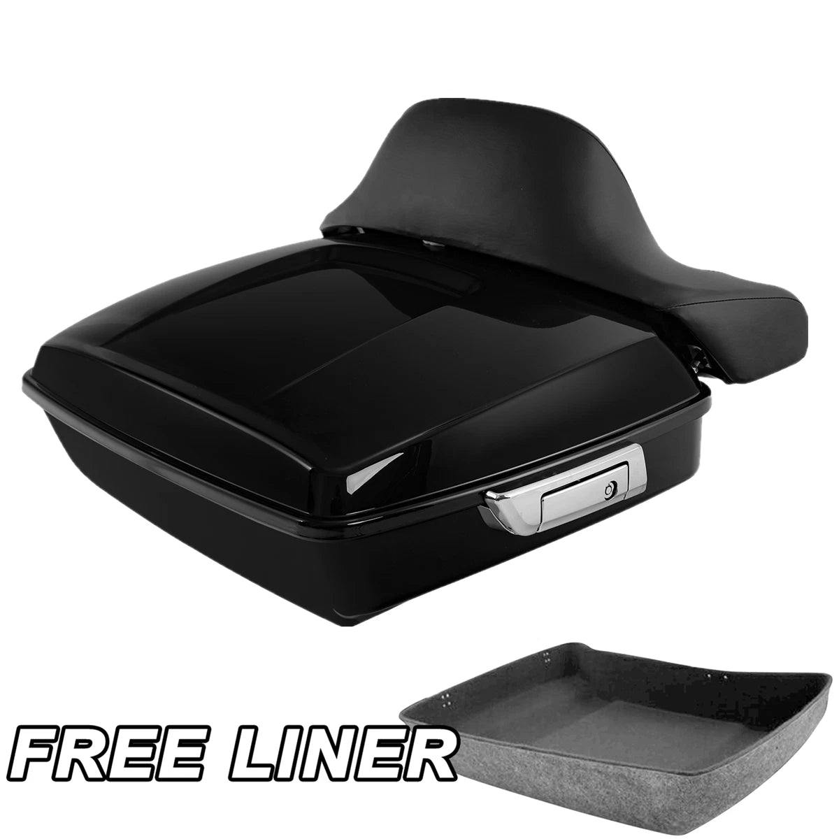 Chopped Trunk Backrest Pad for Harley Touring Electra Road Glide King (2014–2026)