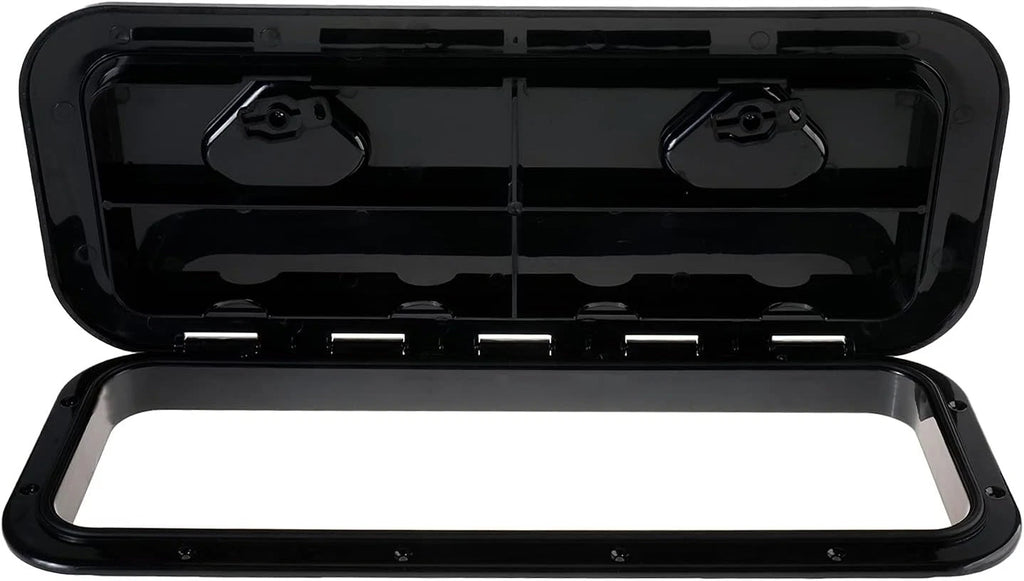 Marine Deck Access Hatch 24" x 9-5/8" Rectangle Boat Hatch & Lid (180°)