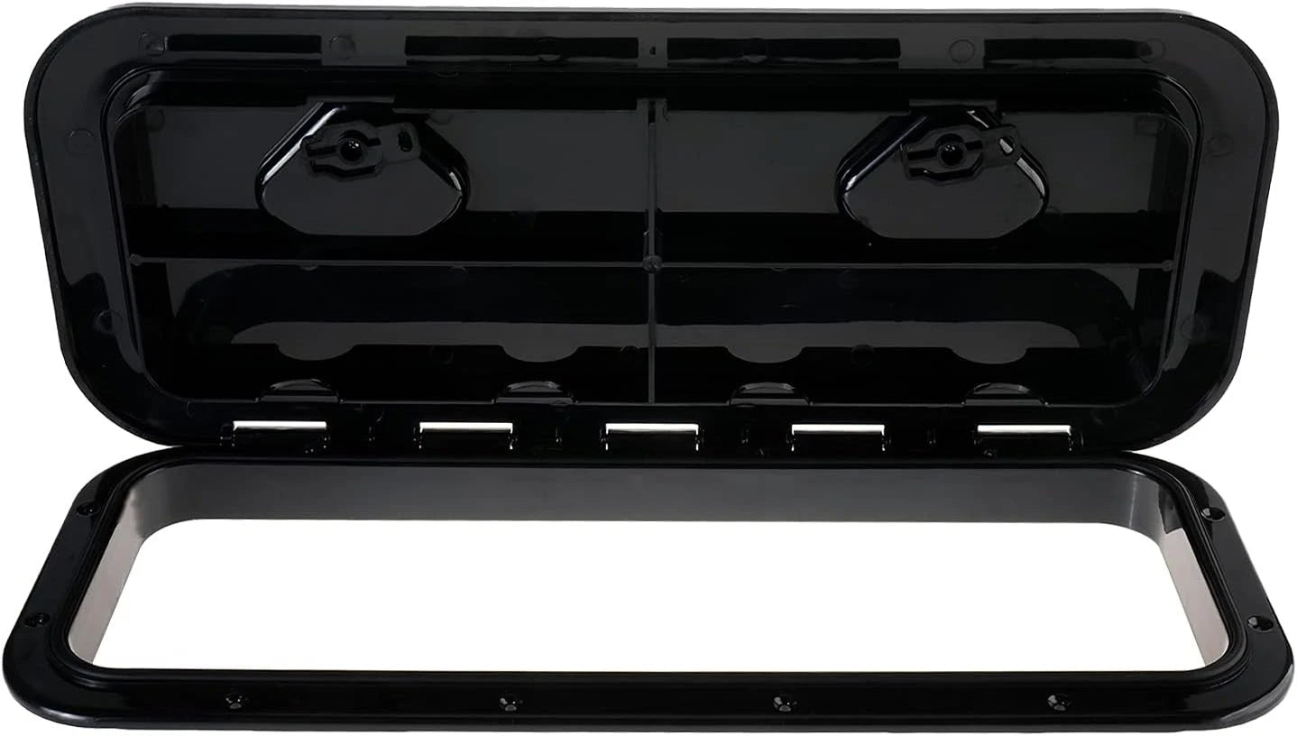 Marine Deck Access Hatch 24" x 9-5/8" Rectangle Boat Hatch & Lid (180°)