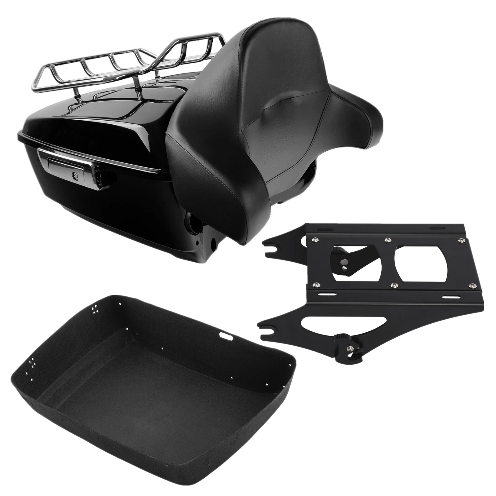 Trunk Backrest Mount Rack for Harley Touring Electra Road Glide (2014–2026)