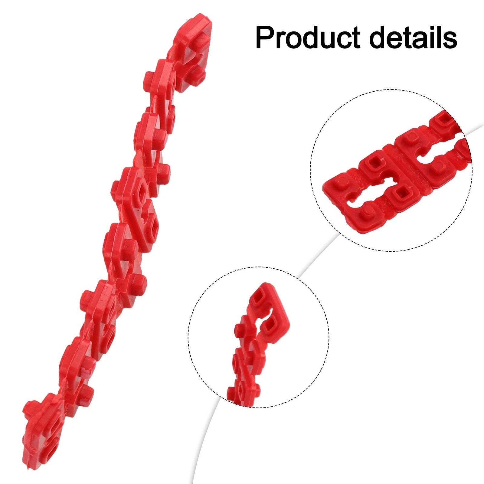 Set of 100 Red Socket Gaskets for Electrical Installations