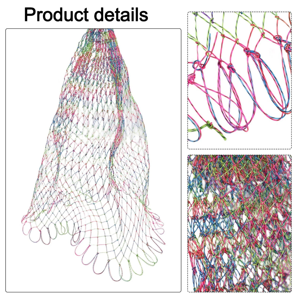 Nylon Fishing Landing Net Replacement for High Load Capacity (Up to 75kg)