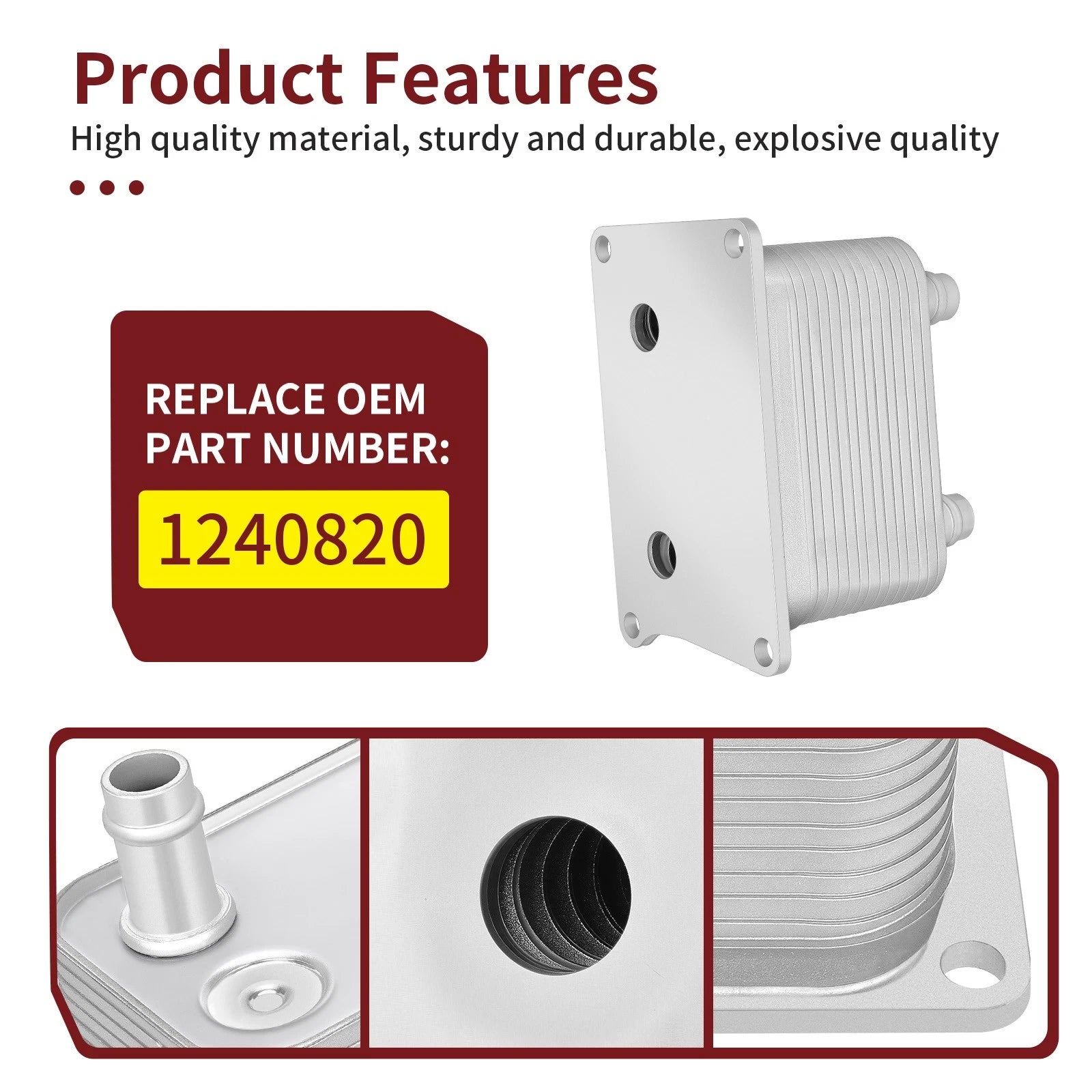 Oil to Water Cooler for Polaris RZR General Xpedition 1000 XP Turbo S (2018–2023)