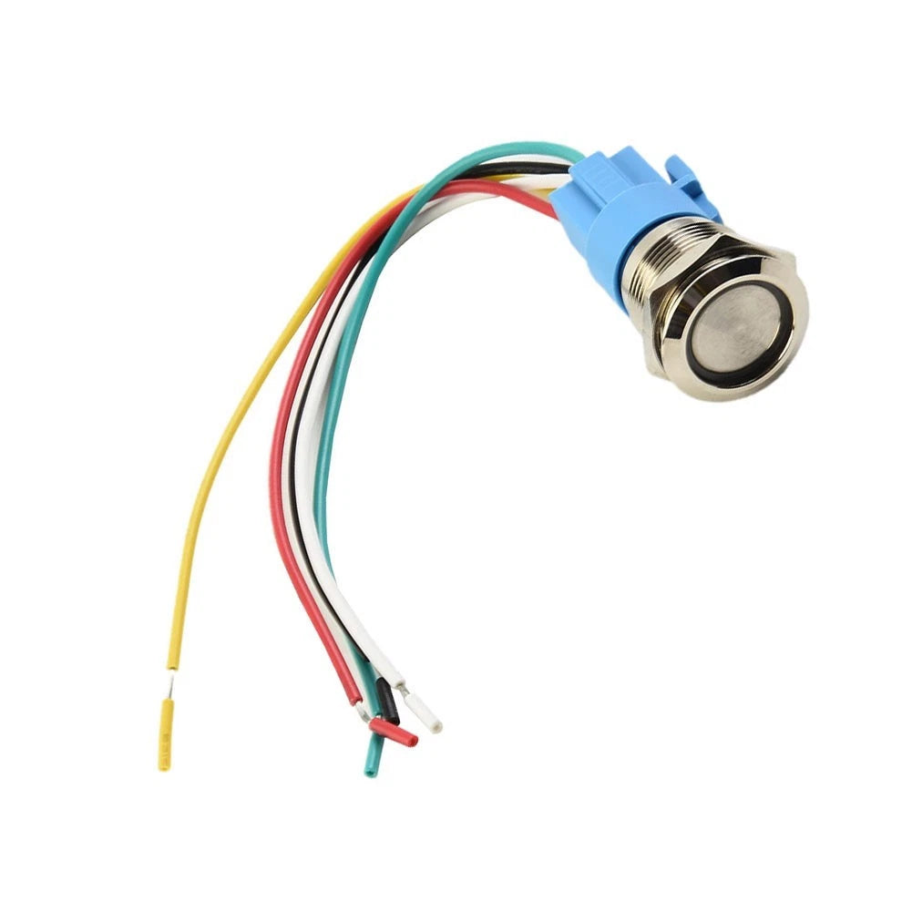 19mm Latching Push Button Switch for Universal Applications (12V DC)