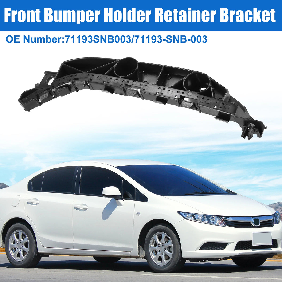 Right Side Front Bumper Mounting Support Bracket for Honda Civic (2005–2011)