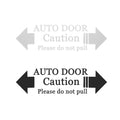 Door Caution Decal for Auto (Universal Fit)