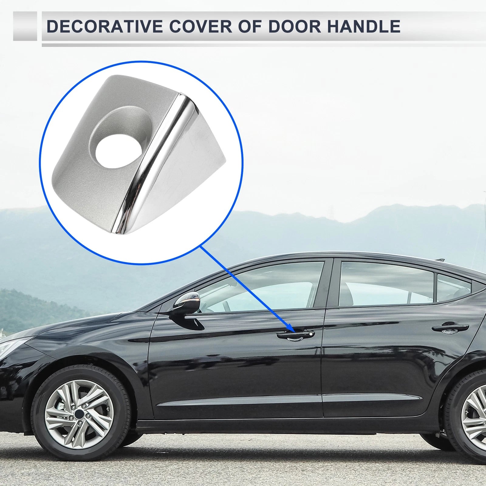 Front Left Door Handle Cover Lock Cap Replacement for Audi Q5 (2013–2017)